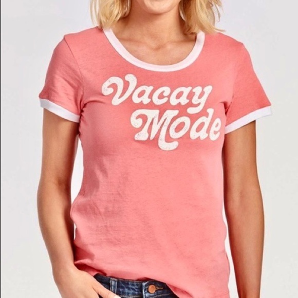 Anthropologie Sundry vaca mode ringed t-shirt - Picture 1 of 9